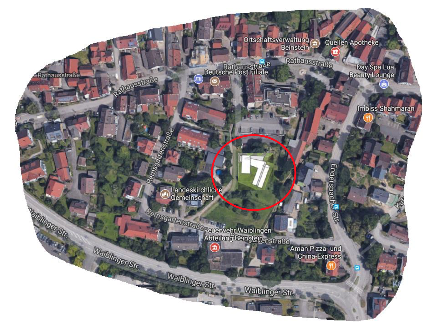 Lage des neuen DRK-Seniorenzentrums