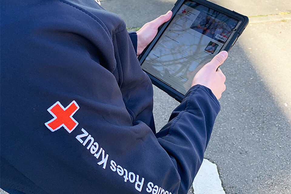 Tablet der Haustürwerber