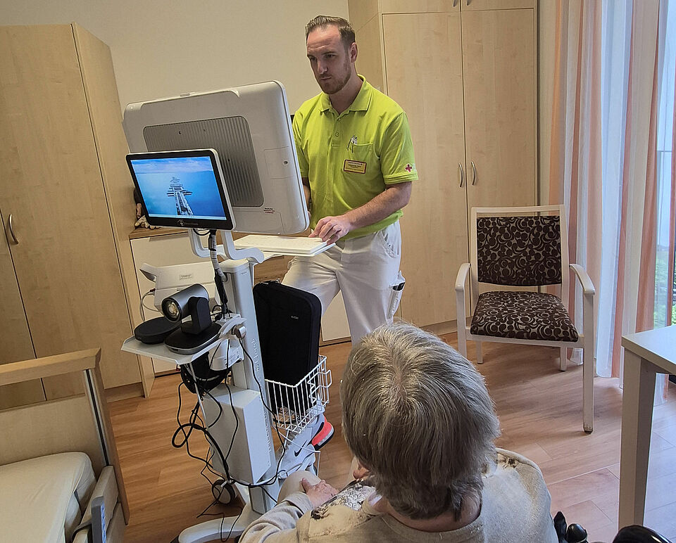 Mobile Televisite im DRK Seniorenzentrum Sommerrain